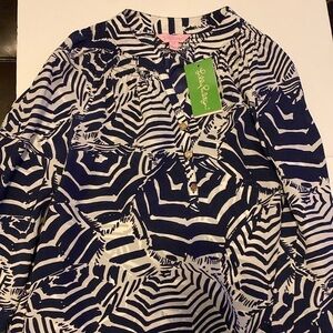 Lilly Pulitzer oh cabana boy blouse size xs